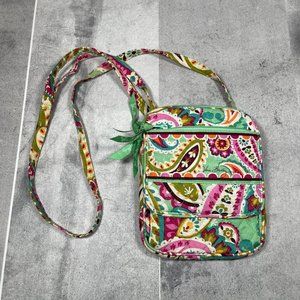 Vera Bradley Tutti Fruity Mini Hipster Crossbody Bag Doodle Daisy Green Blue Boh